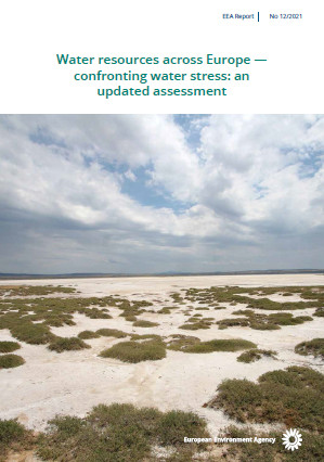 Cover of the report "Water resources across Europe"