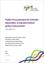 Cover of the report "Public Procurement for Climate Neutrality – a transformative policy instrument?"