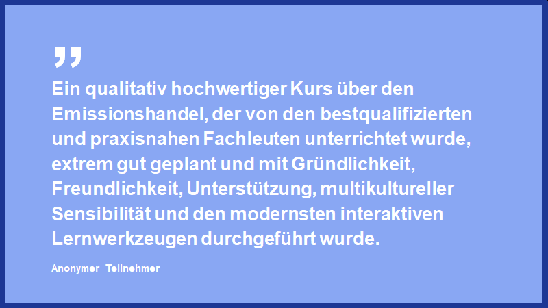 Feedback eines anonymen Teilnehmers