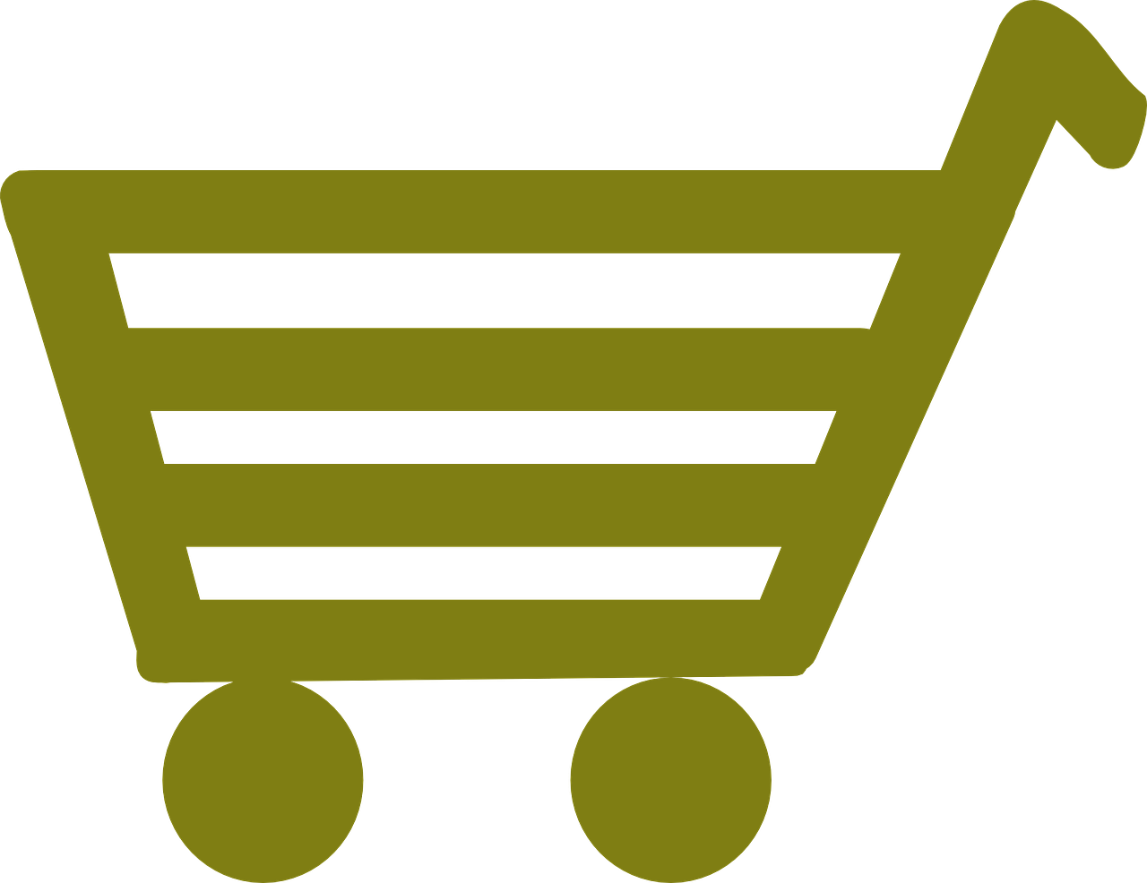 green shopping cart