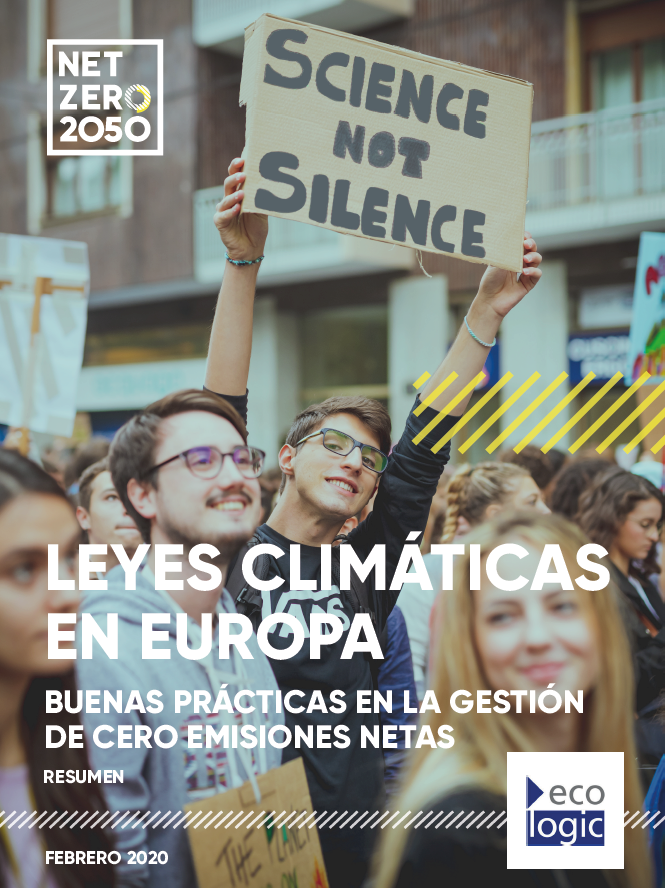 Spanish publication cover "Climate laws in Europe"