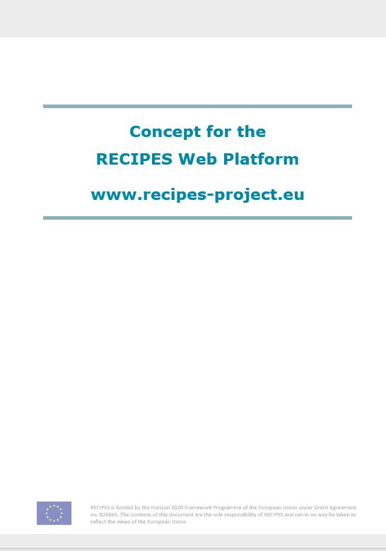 Cover RECIPES Website Concept