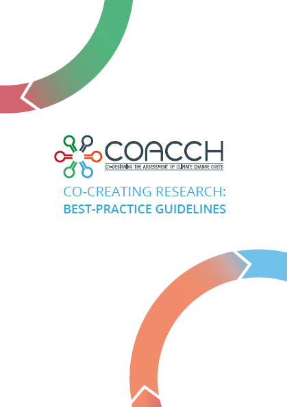 Cover of the COACCH publication "CO-CREATING RESEARCH: BEST-PRACTICE GUIDELINES"