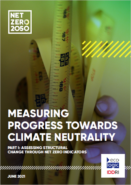 Cover of Part I of the Report 'Measuring Progress Towards Climate Neutrality'