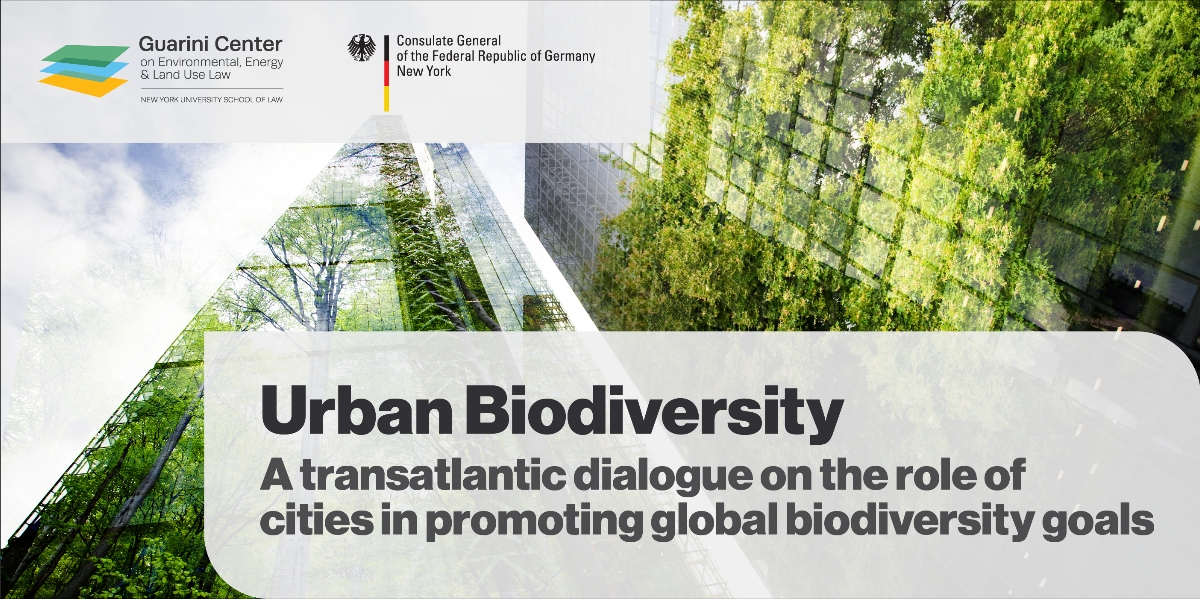 Social media card of the event "Urban Biodiversity. A transatlantic dialogue on the role of cities in promoting global biodiversity goals"