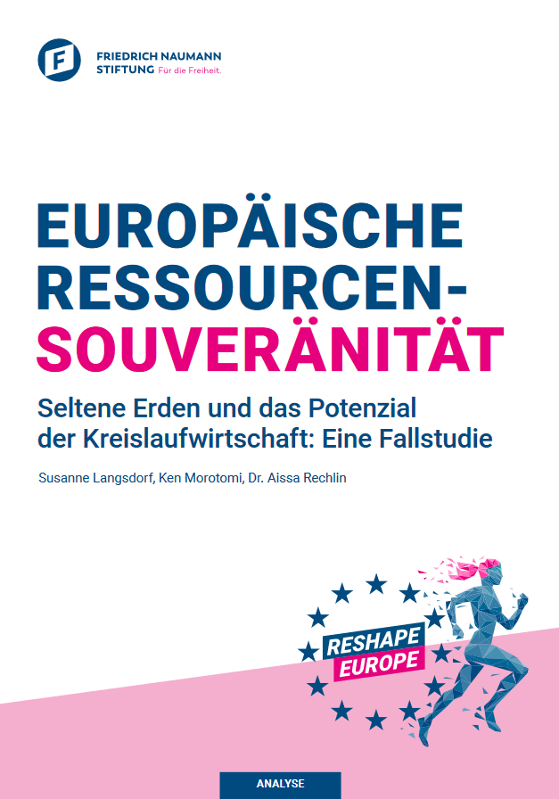 Cover of the publication "Europäische Ressourcensouveränität. Seltene Erden und das Potenzial der Kreislaufwirtschaft: Eine Fallstudie"