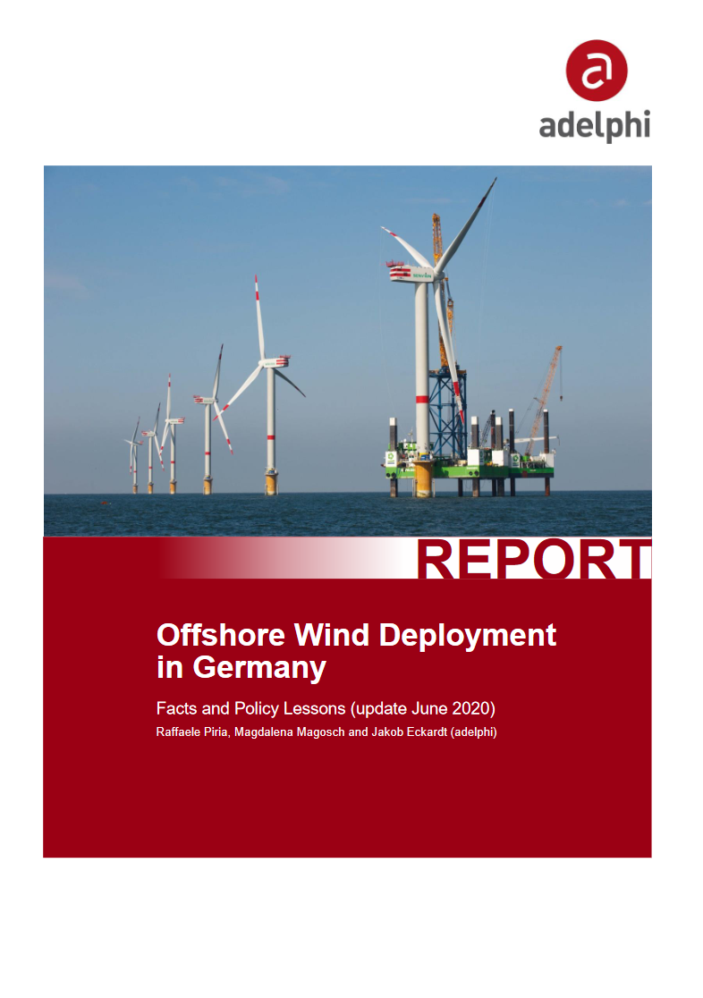 Cover of the report "Offshore wind deployment in Germany"