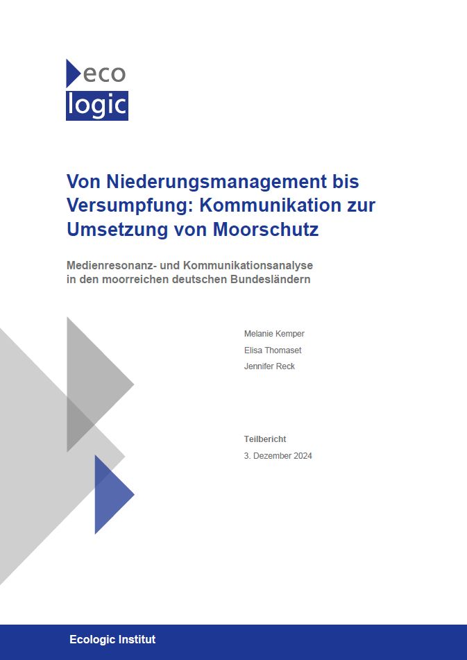 Cover des Teilberichts