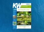 Korrespondenz Wasserwirtschaft journal cover with blue and green colours and a water lily