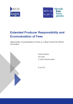 Publication's cover: Extended Producer Responsibility and Ecomodulation of Fees