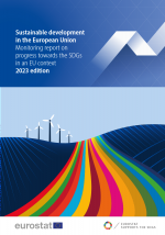 Cover of "Sustainable development in the European Union Monitoring report on progress towards the SDGs in an EU context 2023 edition"